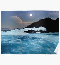 Shipwreck Rocks Poster