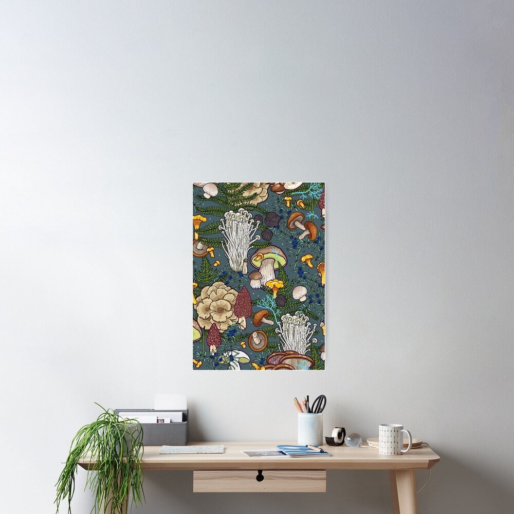 mushroom forest Poster