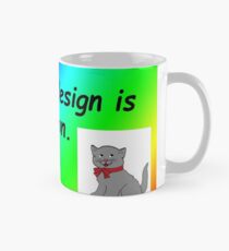 Graphic design is my passion rainbow comic sans Mug