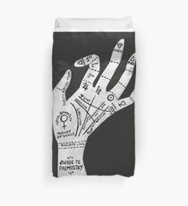 Palm Reading Duvet Cover
