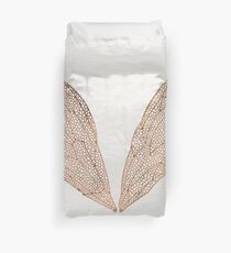 Cicada Wings in Rose Gold Duvet Cover