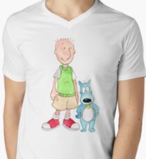 Doug and Porkchop Men's V-Neck T-Shirt