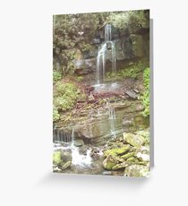 Water Over Rocks Greeting Card