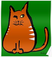 Sly Cat Poster