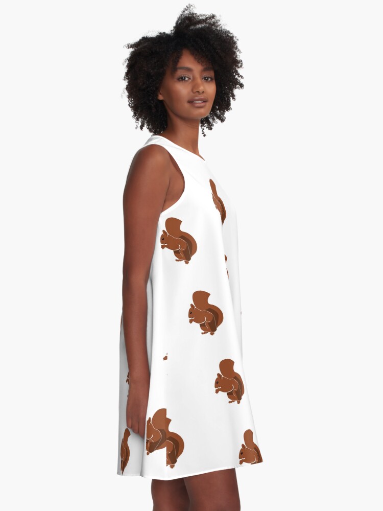 Alternate view of Cute iconic Squirrel A-Line Dress