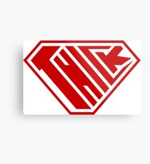 Thick SuperEmpowered (Red) Metal Print