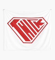 Thick SuperEmpowered (Red) Wall Tapestry