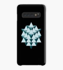 64 Tetrahedron - Cool Blues Case/Skin for Samsung Galaxy