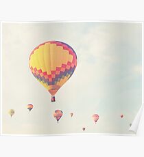 Eine Herde Heißluftballons Poster