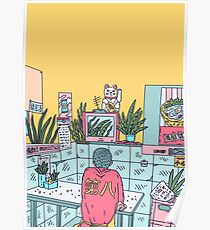 Póster Neon asia