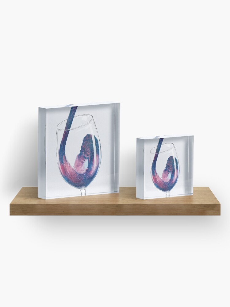 Alternate view of Cosmic Viscosity II Acrylic Block