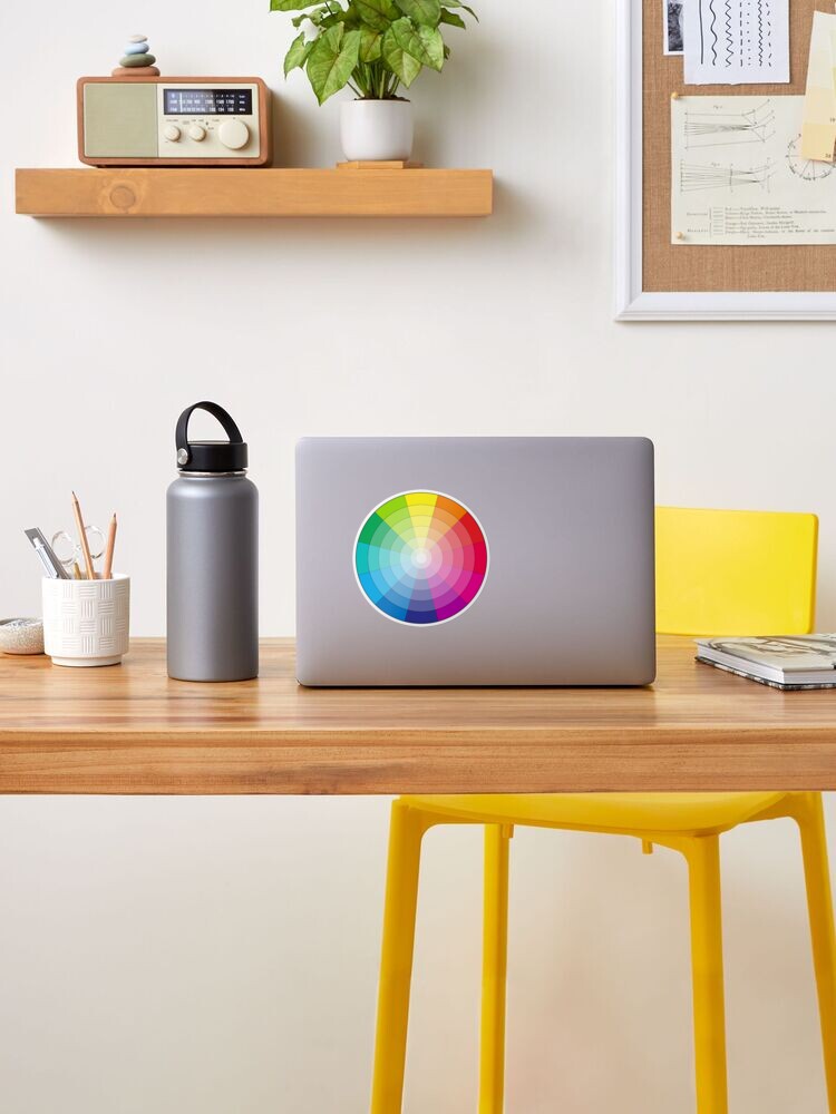 Sticker ''Cercle chromatique universel' : autre vue