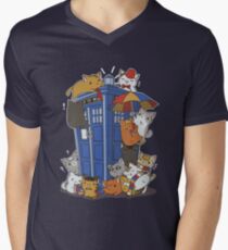 Camiseta para hombre de cuello en v Kitten Who