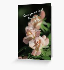 Card with Roses, Know you Are Loved Greeting Card