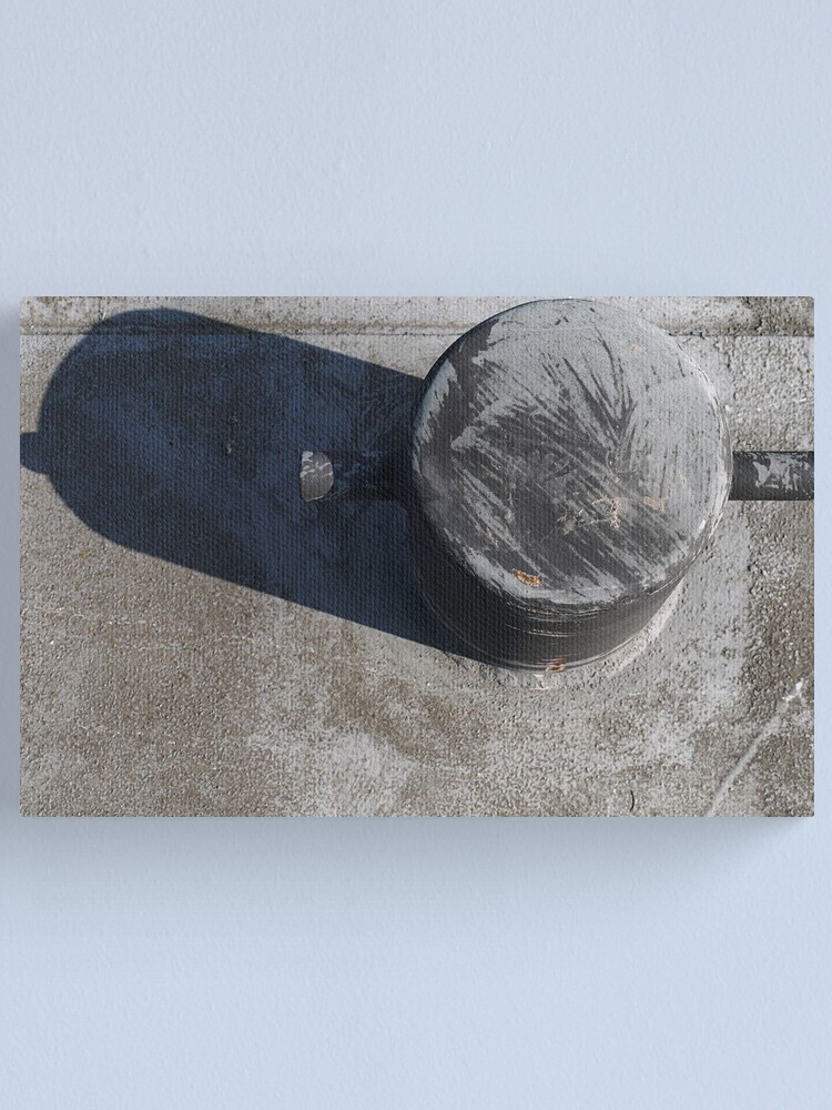Alternate view of Bollard on the pier Canvas Print