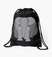 African Elephant Animal Welfare Supporter Gift Drawstring Bag