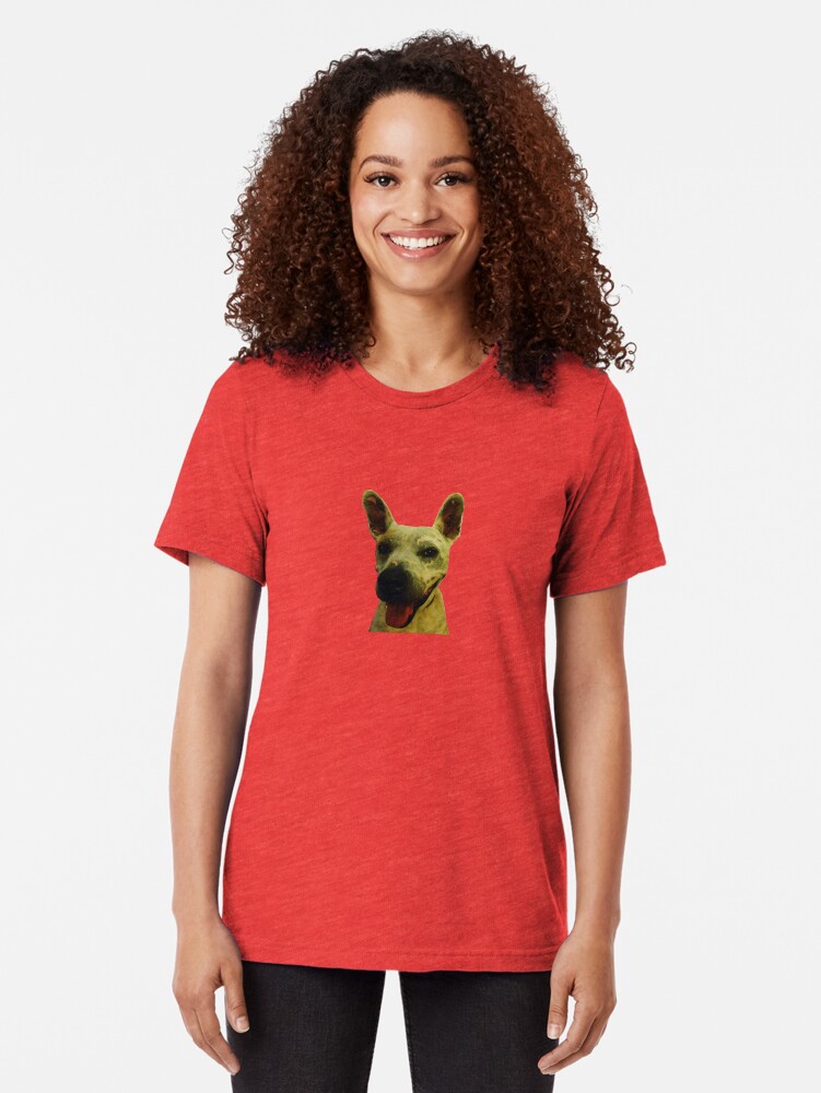 Alternate view of Smiling Jeff Tri-blend T-Shirt