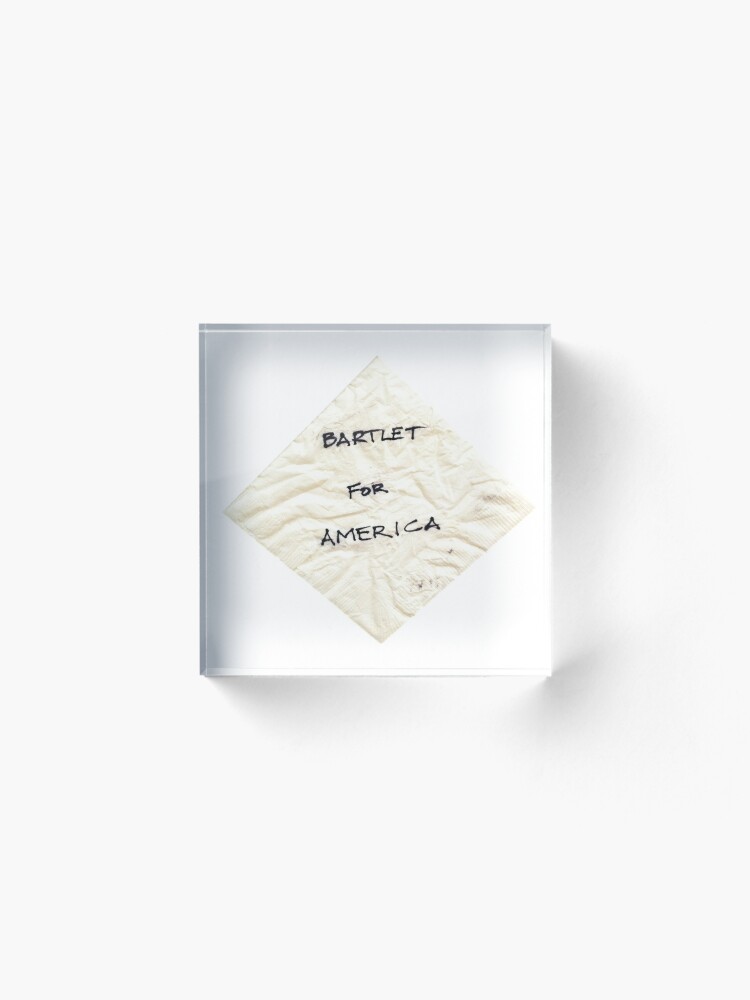 Alternate view of Bartlet for American Napkin Acrylic Block