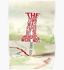Town was paper Typography (Paper Towns 4 of 7) Poster