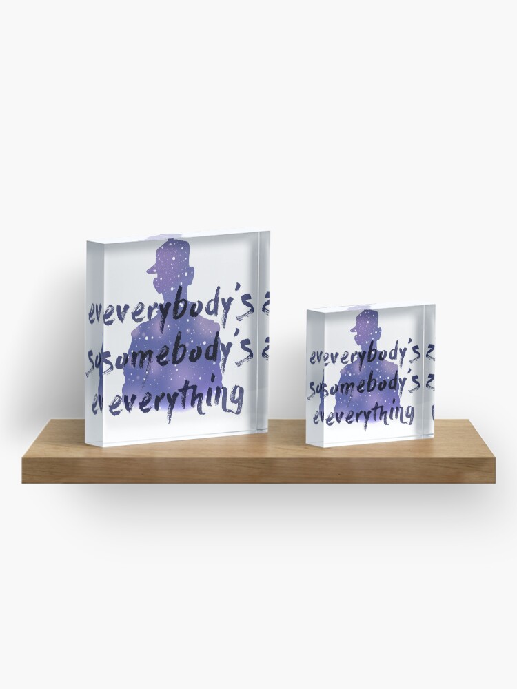 Alternate view of "Everybody's Something" Chance the Rapper Lyric Acrylic Block