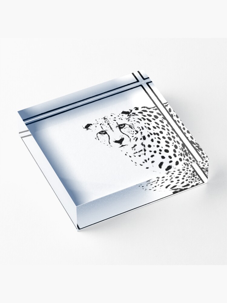 Alternate view of Cheetah Acrylic Block
