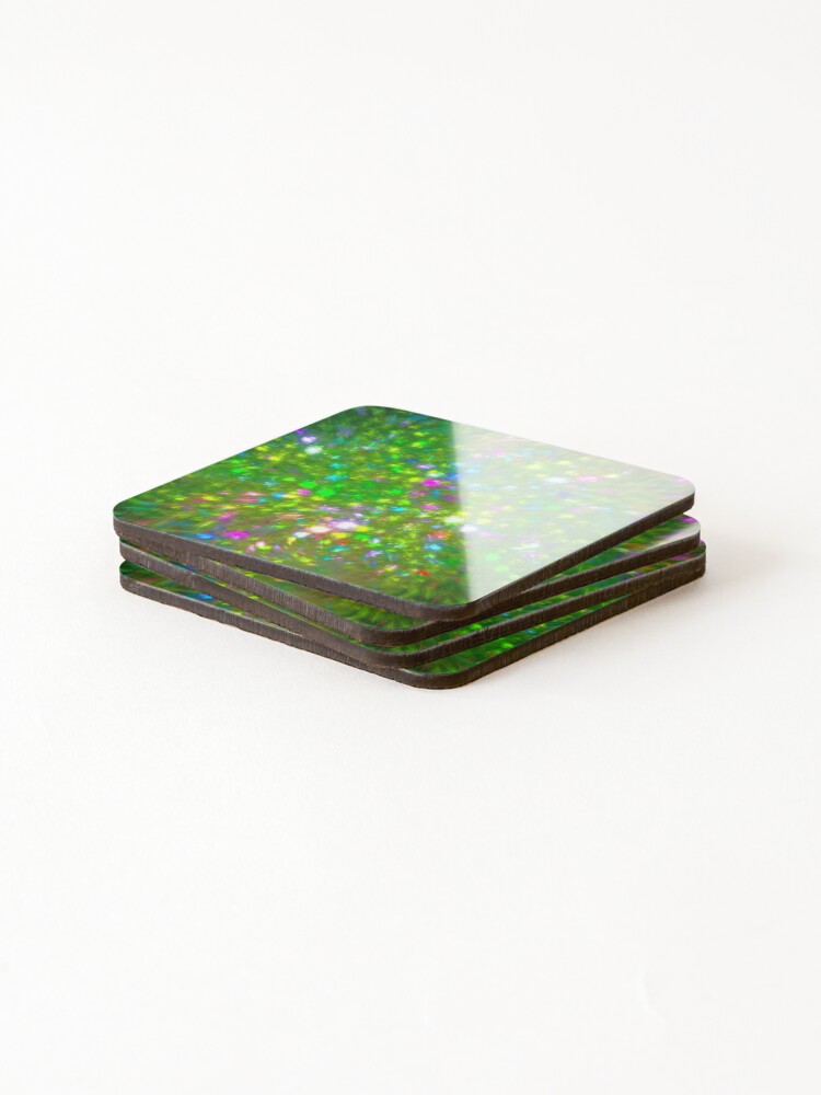 Alternate view of Summer #fractal art Coasters (Set of 4)