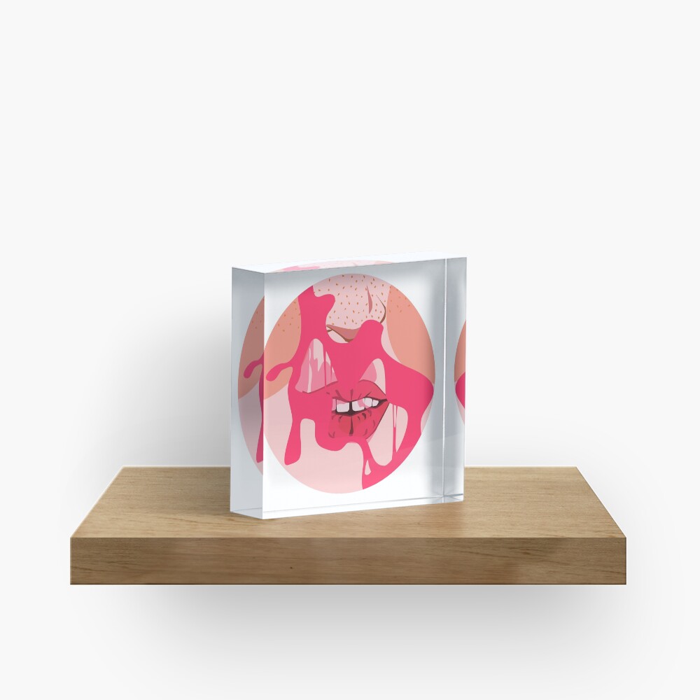 Bubblegum Pop Acrylic Block