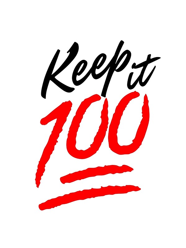 "Keep it 100!" Photographic Prints by HHCreations Redbubble