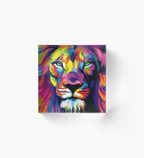 Lion Acrylic Block