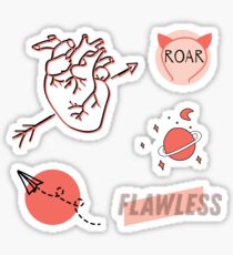 Korallenpackung - Ästhetik | Nettes Aufkleberbündel Sticker