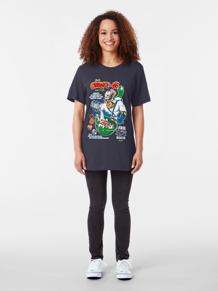 Alternate view of Groovy-Os Cereal v2 Slim Fit T-Shirt