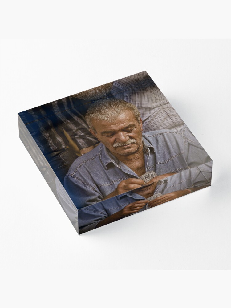 Alternate view of Una briscola fra amici Acrylic Block