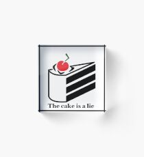 Der Kuchen ist eine Lüge Acrylblock