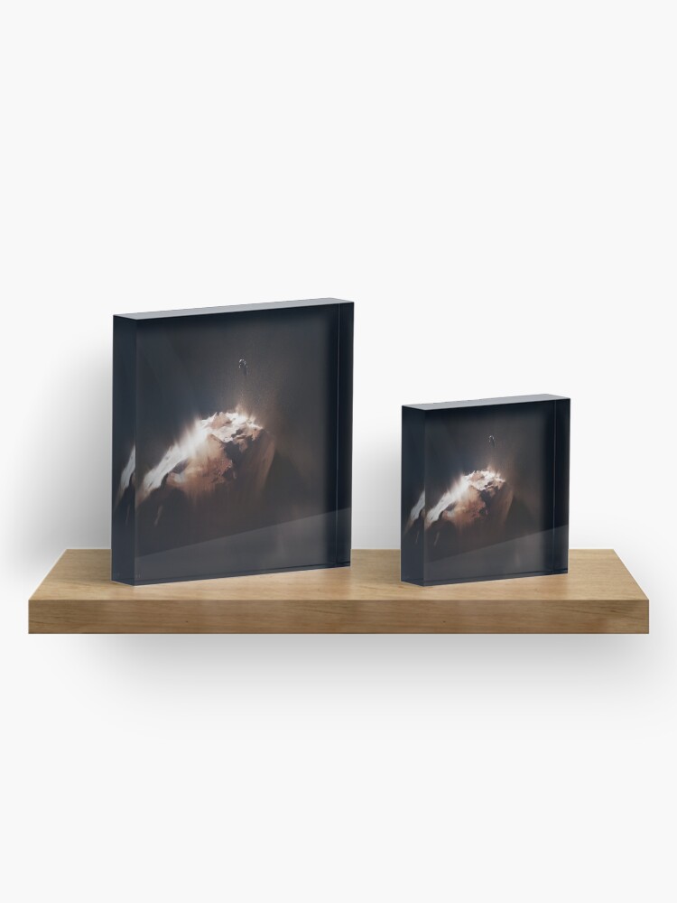 Alternate view of Above the Comet Acrylic Block