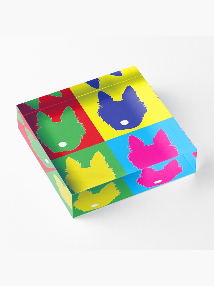 Alternate view of Colour Pup Art! Acrylic Block
