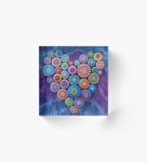 Bloque acrílico Love Rocks Mandala Stone Collection por Elspeth McLean