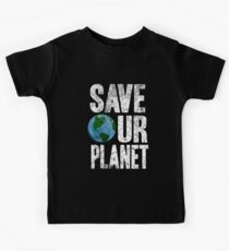 Rette unseren Planeten Kinder T-Shirt