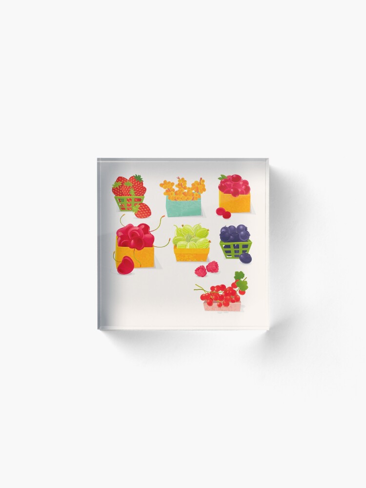 Alternate view of Sweet Berries Acrylic Block