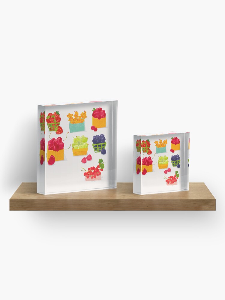 Alternate view of Sweet Berries Acrylic Block