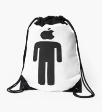 Apple Man Drawstring Bag
