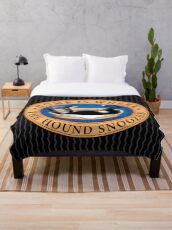 Home is where the Hound snoozes Throw Blanket