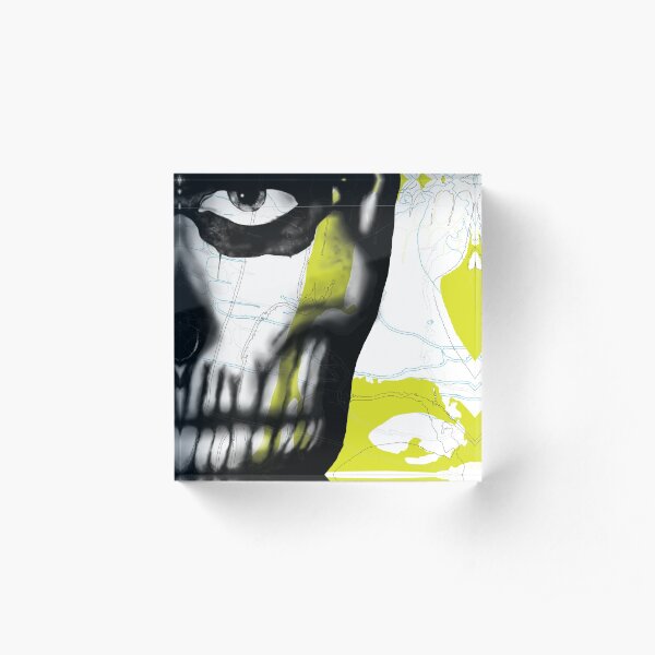 Rick Genest#1 - Limegreen Acrylic Block