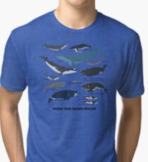 Know Your Baleen Whales Tri-blend T-Shirt