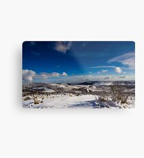 Snowy Scottish landscape Metal Print