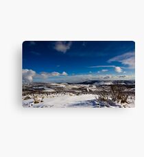 Snowy Scottish landscape Canvas Print