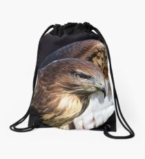 Red-Tailed Hawk Drawstring Bag