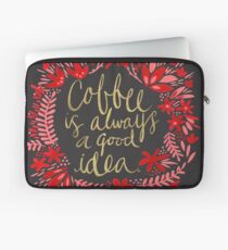Coffee on Charcoal Laptop Sleeve