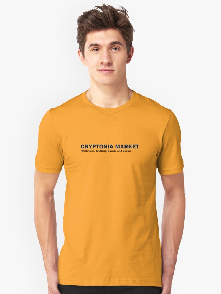 Alternate view of Cryptonia Market! Slim Fit T-Shirt