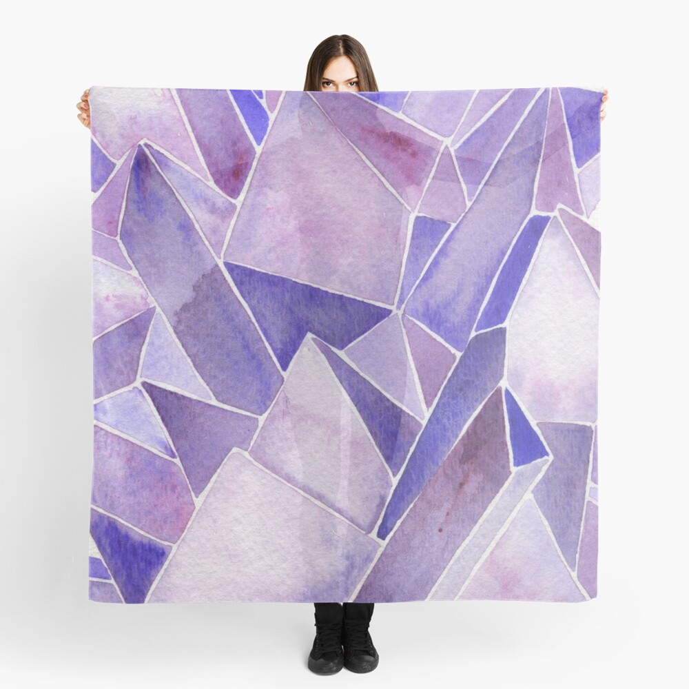 Watercolor Amethyst Scarf