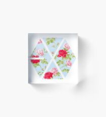 EXO - Blaue Blumen Acrylblock